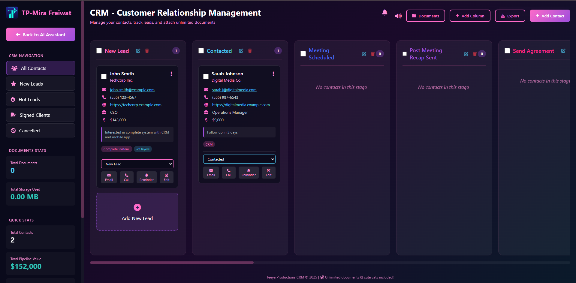 CRM Dashboard