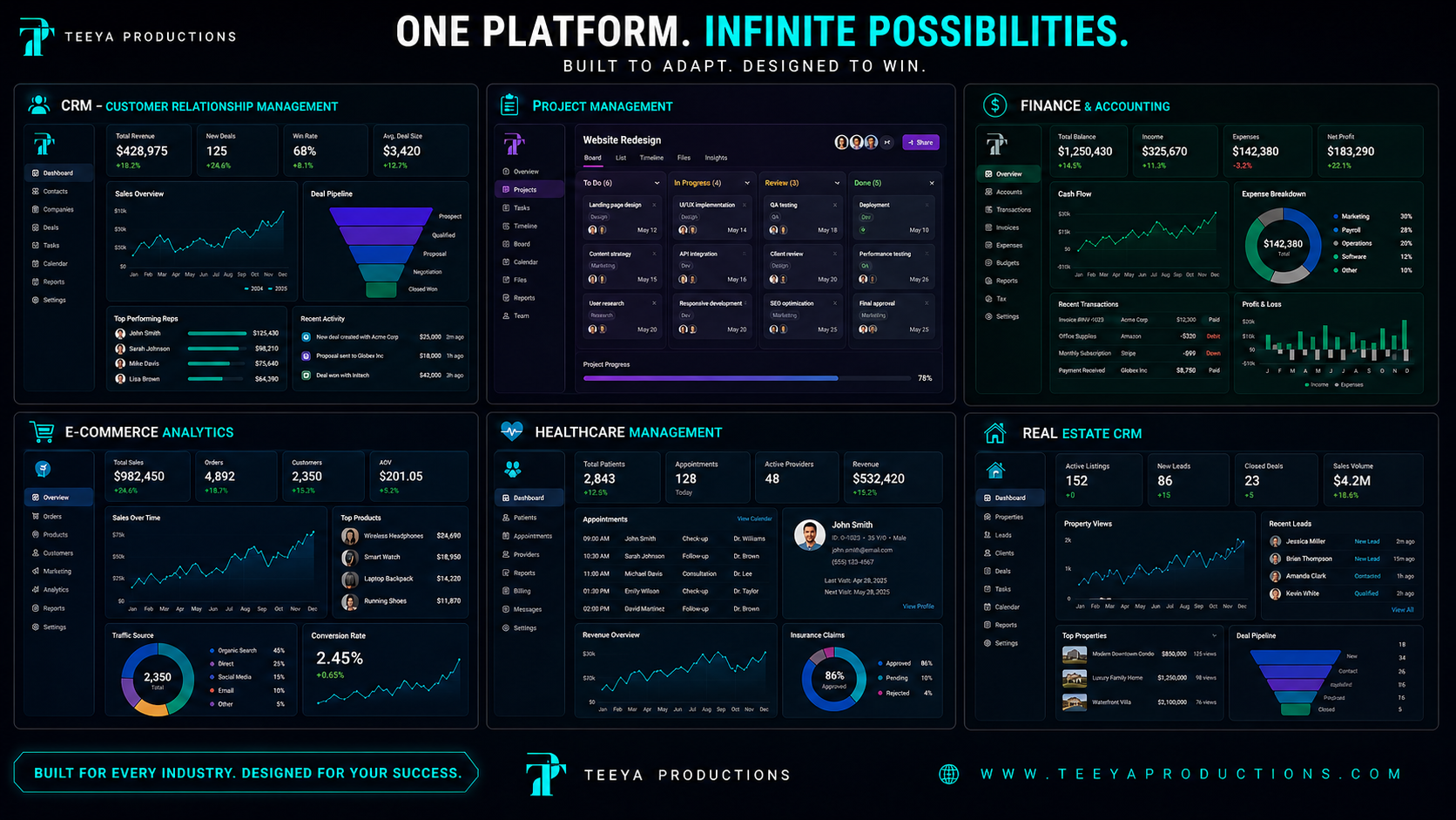 Teeya Productions interface preview 5 of 5